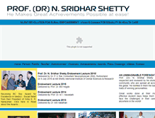 Tablet Screenshot of drsridharshetty.com